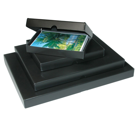 Print File Black Clamshell Metal Edge Box 11x14x1.75in