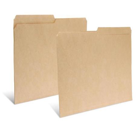 Print File Letter Size File Folder, 14.7x9.6", 50 Pieces, Buffered Dark Tan