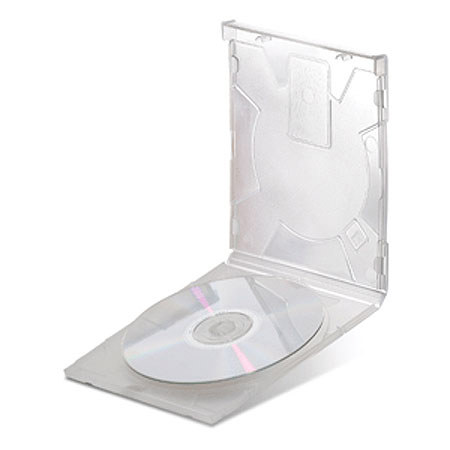 Print File JC-POLY-CLR STiL CD / DVD Polypropylene Case, Holds 1 CD or DVD, Clear