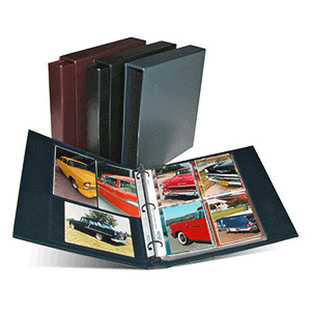 Print File 2800480 3 Ring Blue Leather Album, SlipCase