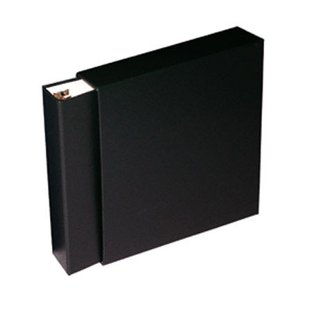 Print File 1.5" Print File Slipcase for Oversized 3-Ring Binder, Color: Black