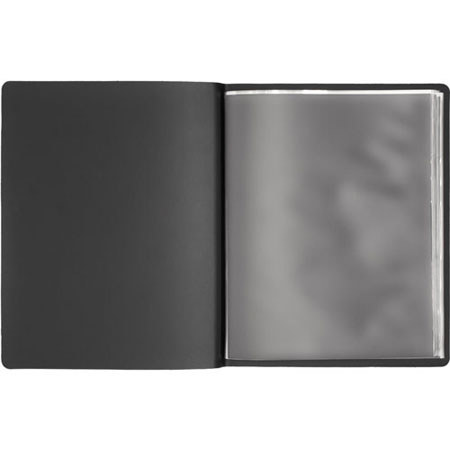 Prat Paris #138 Slimpampa, Deluxe Bonded Leather Cover Press-Book, with 12 9.5x12.5" Archival Super Clear Sheet Protectors, Cover Color: Black.