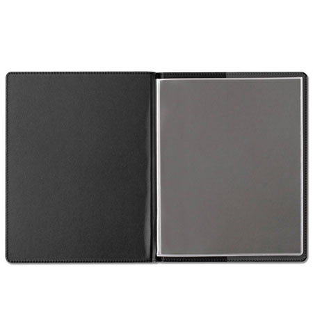 Prat Paris #139 Classic, Semi-Rigid Luxury Stitched Cover Press-Book, with 20 5x7" Archival Sheet Protectors, Cover Color: Black.
