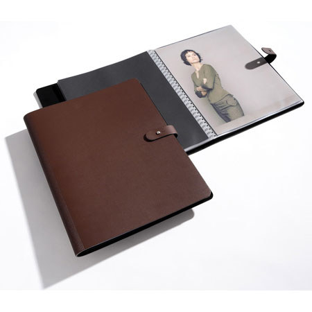 Prat Pampa Book, 20-14x11in Sheet Protector, Dark Brown