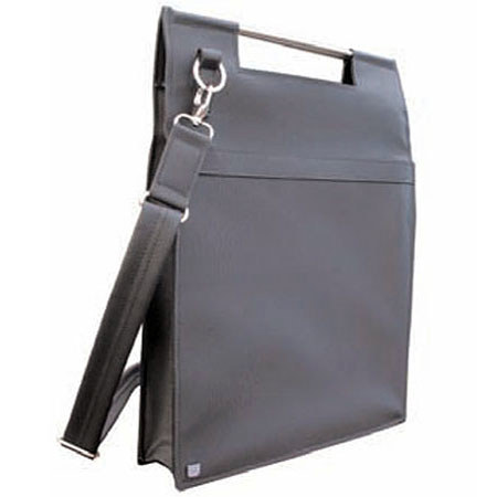 Itoya Prat Paris Smart 362 Messenger Bag with Metal Handle, Black