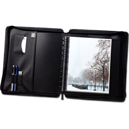 Prat Paris Start 370 Black Leather Presentation Case, Black