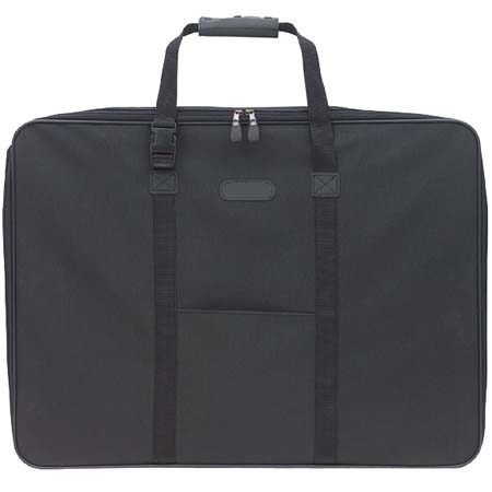 Itoya SF36 Softside Zippered Portfolio with Wire Frame, 36x24x3", Soft Bag for Transporting Photographs, Artwork & Documents, Black