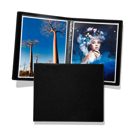Prat Start SP3 Bound Presentation Book with 11x17" Portrait Protectors, Black