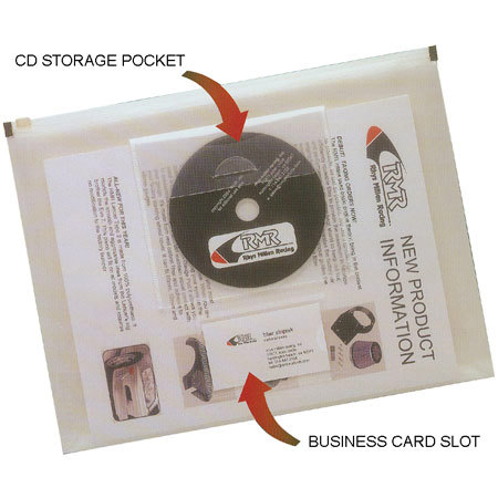 Itoya PolyZip Professional Envelope, 8.5x11", Clear