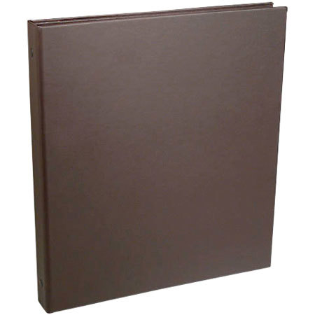 Pina Zangaro Rossano, 1/2" Thick 3 Ring 8.5" x 11" Binder, Portrait, Dark Brown