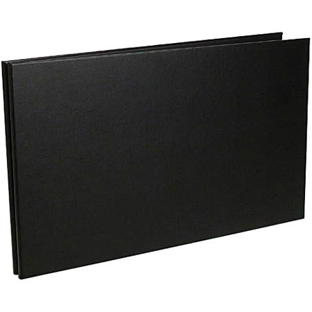 Pina Zangaro Rossano Screw Post Portfolio Book, Landscape 11" x 17" Format, Black