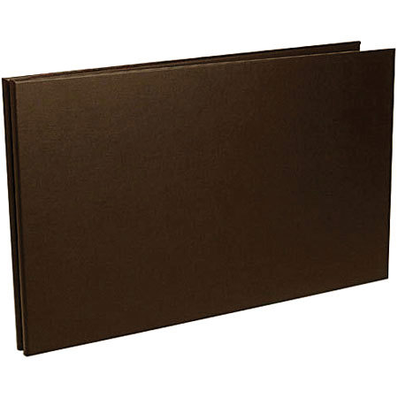 Pina Zangaro Rossano Screw Post Portfolio Book, Landscape 11" x 17" Format, Dark Brown