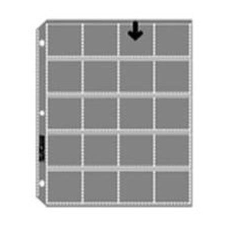 Archivalware 135mm Polypropylene Slide Album Pages, Holds 2x2" Slides, 25 Pack