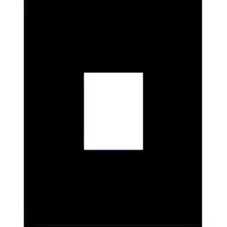 Adorama Black Trans-Mat, 11"x14" Slide Presentation Board with One 4"x 5" Opening.