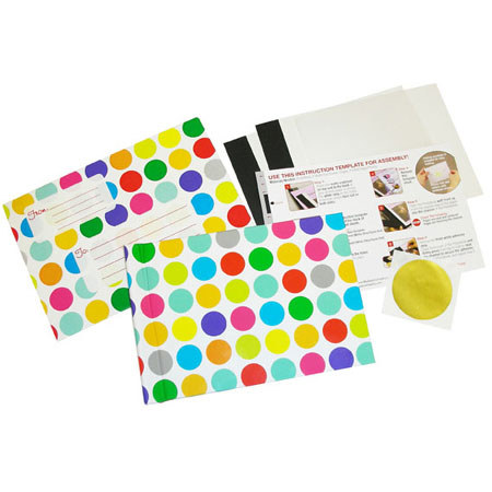 Unibind WUSMYGB09C0 4x6in Photo Album, Dots Design