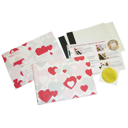 Unibind WUSMYGB10C0 4x6in Photo Album, Hearts Design