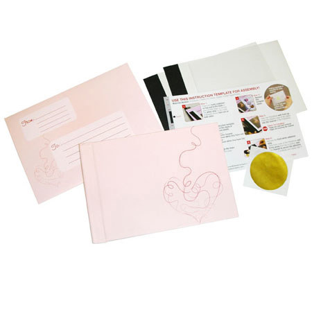 Unibind 4x6in Photo Album, Heart Squiggle Design