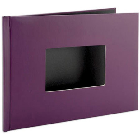 Unibind PhotoBook, 8.5x11", 3.5x5in Window, 3mm-Purple