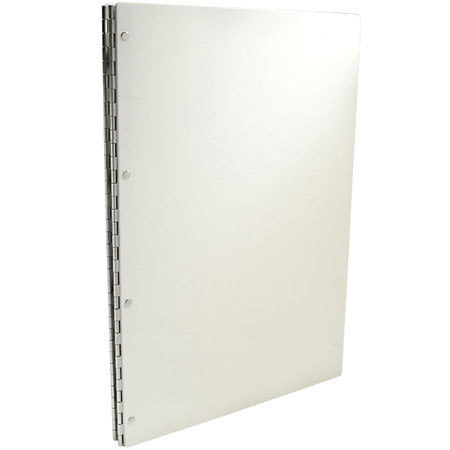 Pina Zangaro Vista, 17" x 11" Screwpost Cover, Snow White Acrylic Finish, Portrait Format.