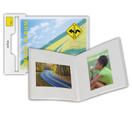 Itoya ZigZag Frost Image, Bound Photo Album for 4x6" Portrait / Vertical Pages, Holds 24 Images, Frosted Cover.