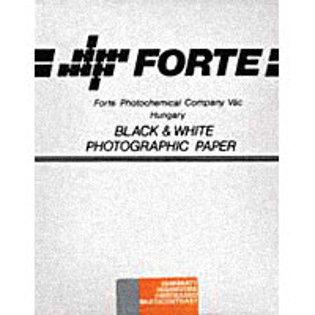 Forte Polywarmtone Plus FB Fiber Based VC Variable Contrast Doubleweight Black & White Enlarging Paper - 11x14" - 50 Sheets - Glossy Surface