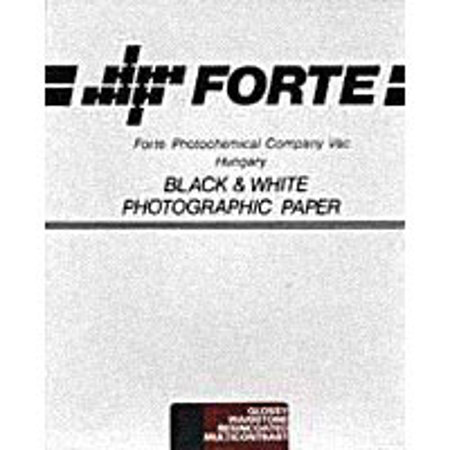 Forte Polywarmtone Plus RC Resin Coated VC Variable Contrast Doubleweight Black & White Enlarging Paper - 11x14" - 50 Sheets - Semi-Matte Surface