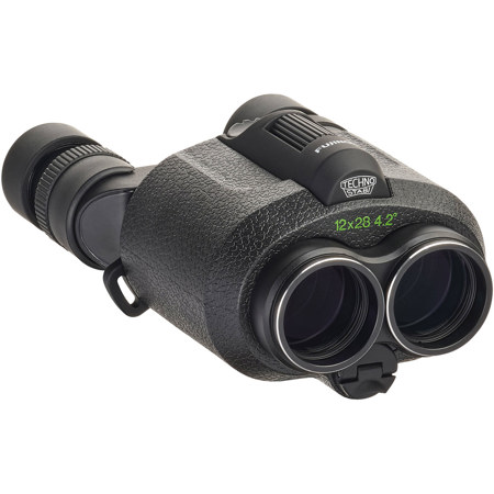 Fujinon Techno-Stabi 12x28 Waterproof Porro Prism Binoculars with 4.2 Degree Angle of View