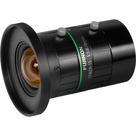 Fujinon CF8ZA-1S 1.1" 8mm f/1.8 Manual Iris C-Mount Lens, 2.5 Microm Pixel