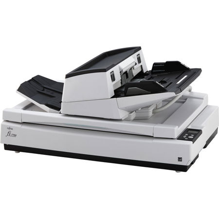 Fujitsu fi-7700 Document Scanner, 100ppm/200ipm, 300 Sheet ADF + Flatbed
