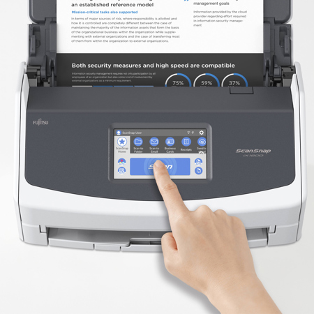 Fujitsu ScanSnap iX1600 Document Scanner, White