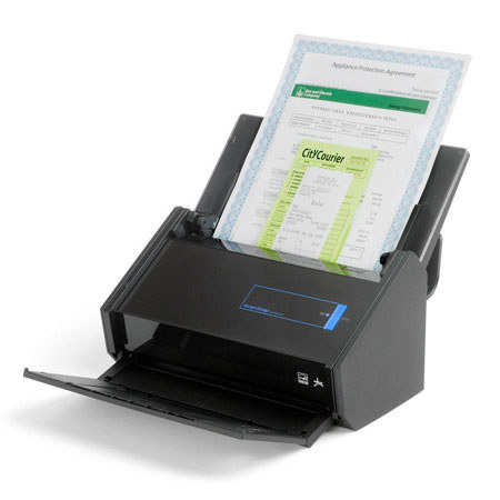 Fujitsu ScanSnap iX500 Deluxe Bundle Desktop Scanner, 600x600 dpi Optical Resolution, 25ppm Color Scanning, Rack2-Filer Smart for Windows Users
