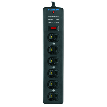 Furman Sound SS-6 6-Outlet Steel Power Block with 15' Power Cord