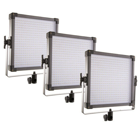 F&V Lighting K4000 Daylight LED Studio Panel Light, 3 Light Kit