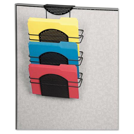 Fellowes Perf-ect Partition Additions Triple File Pocket, Black