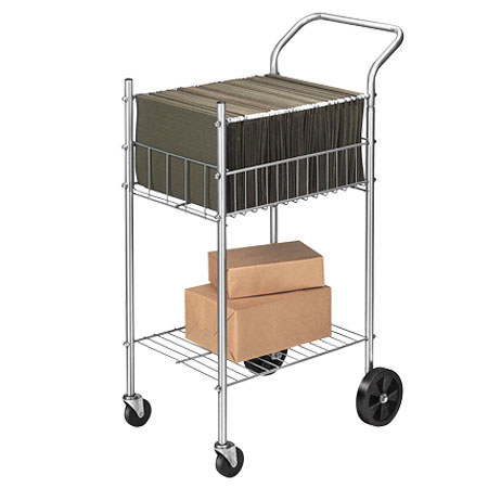Fellowes Economy Office Cart, Silver
