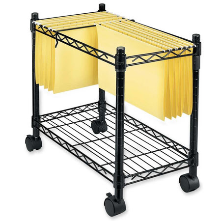 Fellowes High-Capacity Rolling File Cart, Black