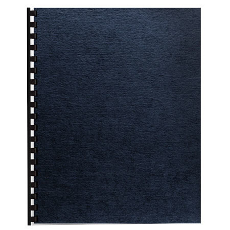Fellowes Navy Linen Letter Size Binding Covers, 50 Pack