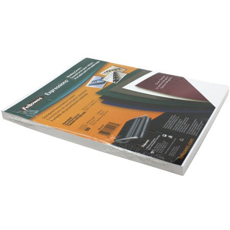 Fellowes Presentation Covers, Oversize Letter, 50 Pack, White