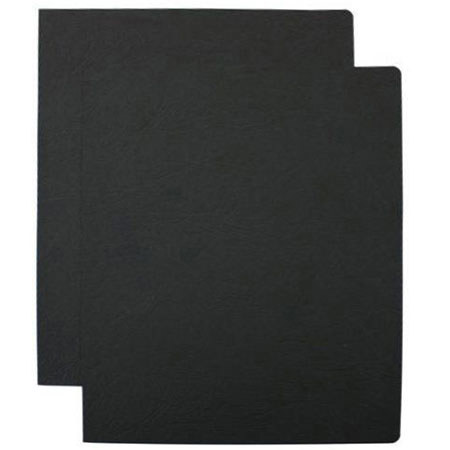 Fellowes Black Grain Oversize Binding Covers, 50 Pack