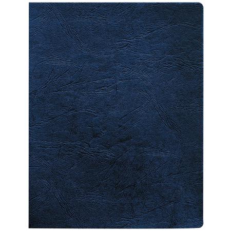 Fellowes Navy Grain Oversize Binding Covers, 200 Pack