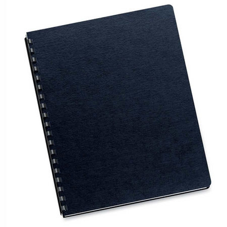 Fellowes Black Linen Letter Size Binding Covers, 200 Pack