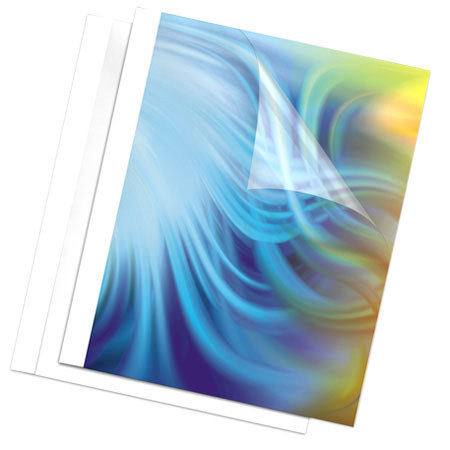 Fellowes 1/16" Gloss White Thermal Binding Covers, 10 Pack