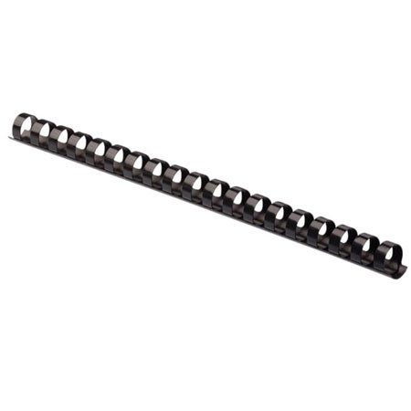 Fellowes Plastic 1/2" Comb Binding, 25 Pack, Black