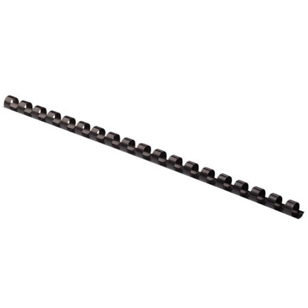 Fellowes Plastic 3/8" Comb Binding, 100 Pack, Black