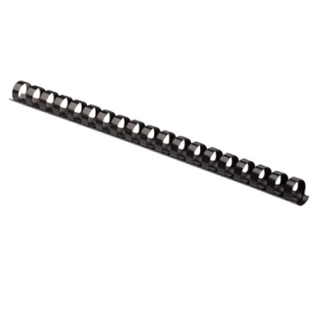 Fellowes Plastic 1/2" Comb Binding, 100 Pack, Black
