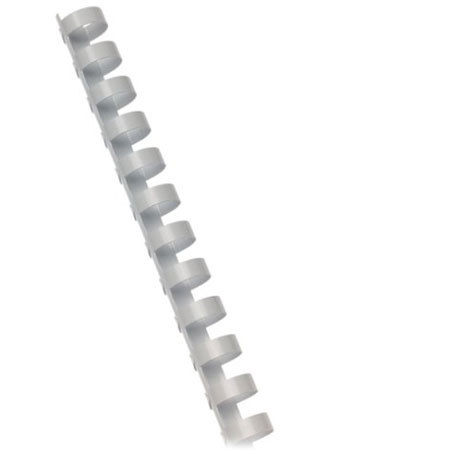 Fellowes Plastic 1/4" Comb Binding, 25 Pack, White