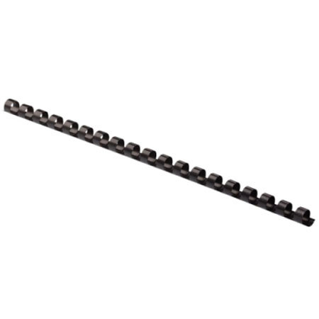 Fellowes Plastic 1/4" Comb Binding, 100 Pack, Black