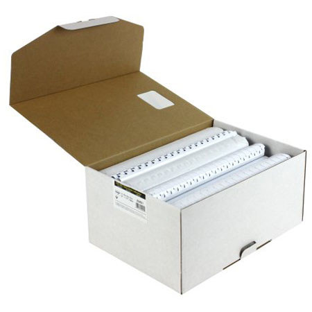 Fellowes Plastic 1-1/2" Comb Binding, 50 Pack, White