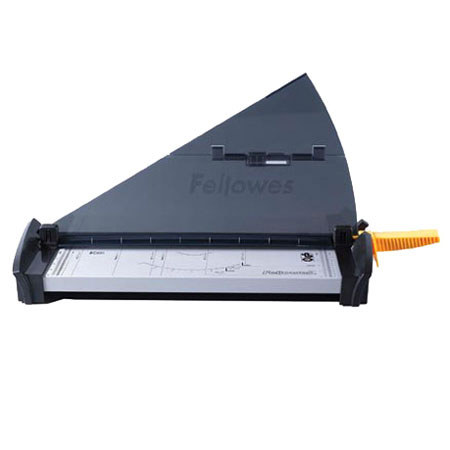 Fellowes Fusion 120 Paper Cutter, 10 Sheet Capacity, Black/Silver