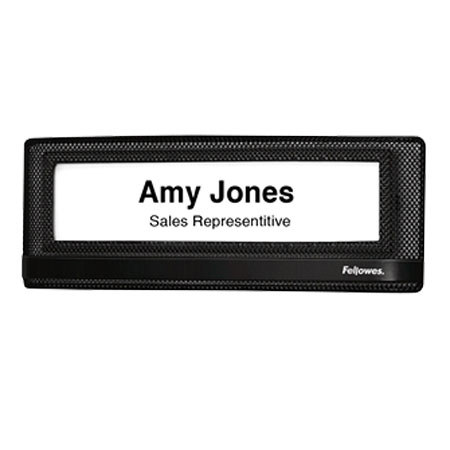 Fellowes Mesh Partition Additions Name Plate